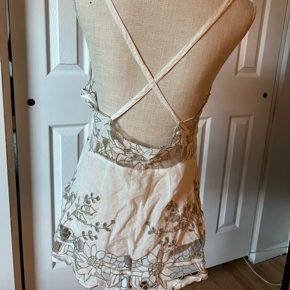 Free People Embroidered strappy tank - Picture 3 of 3